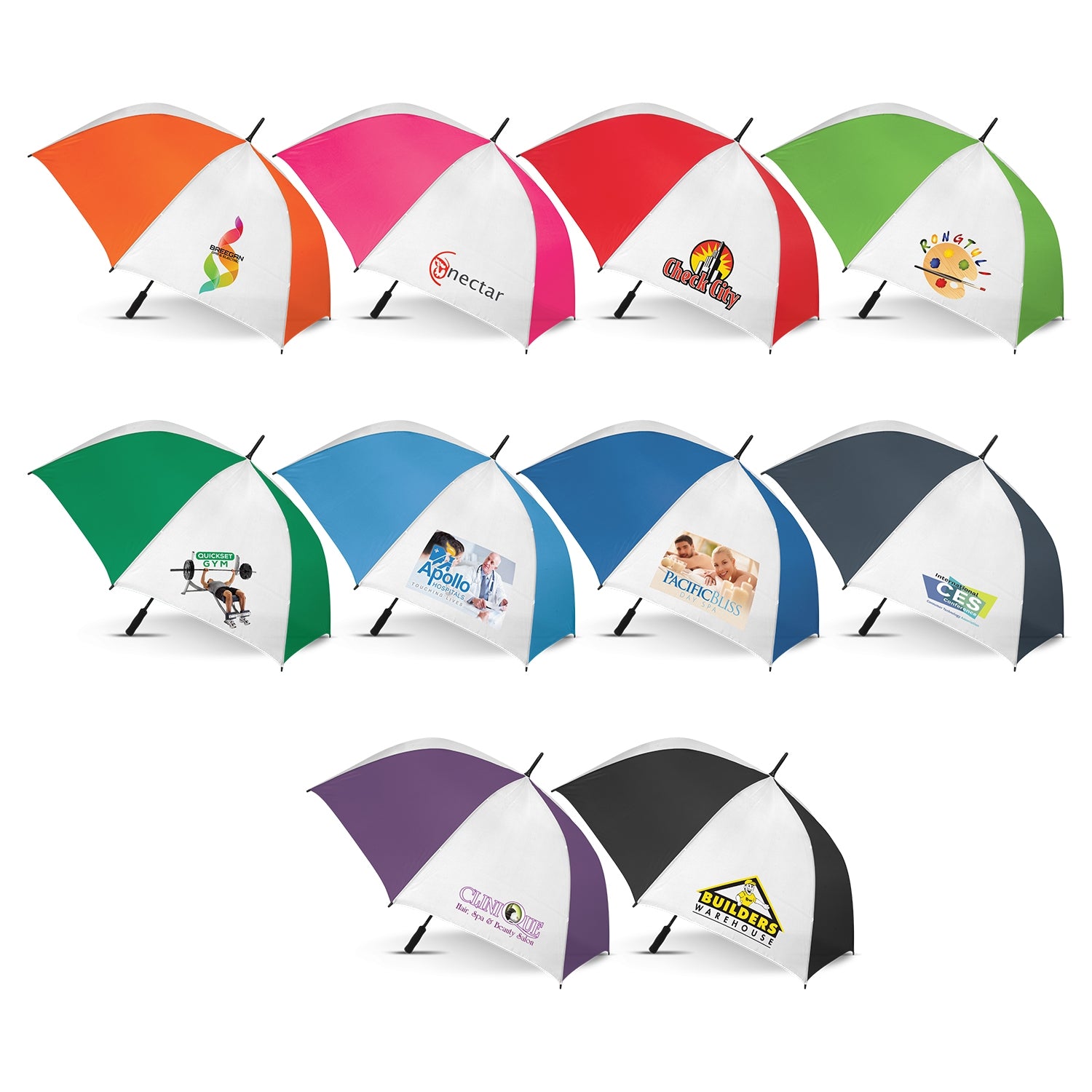 Hydra Sports Umbrella With White Panels(SUM-07T) - greenpac.com.au