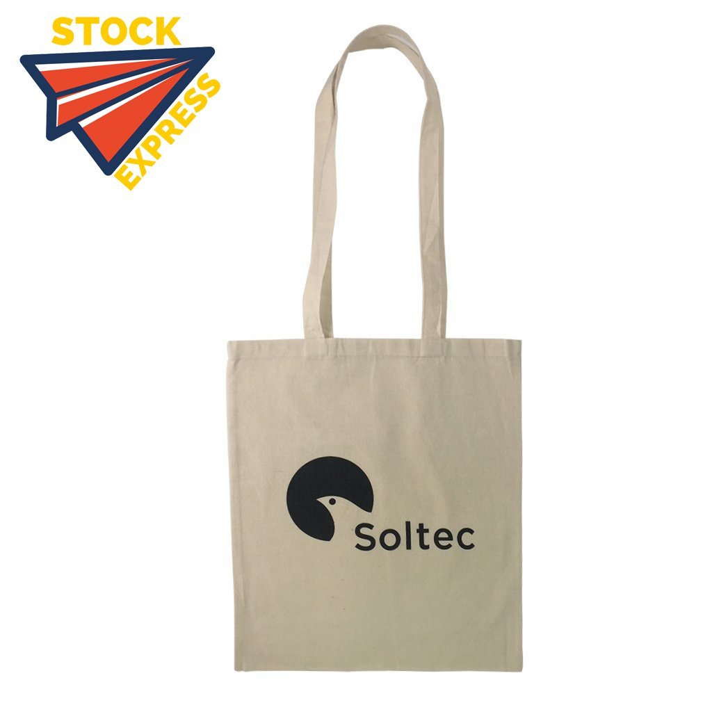 Stock Calico Tote Bag with Extra Long Handle(SCB-04) - greenpac.com.au