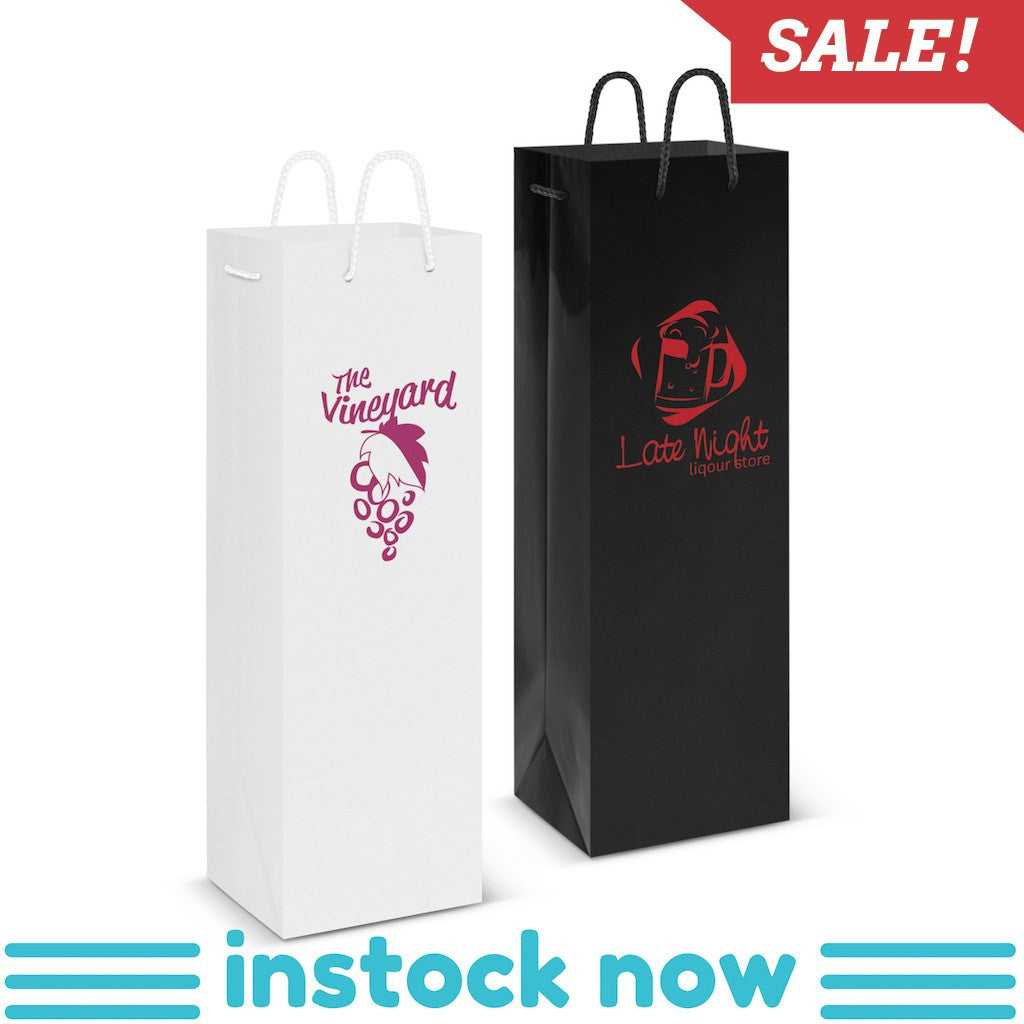 Stock Laminated Paper Wine Bag(SLP-01T) - greenpac.com.au