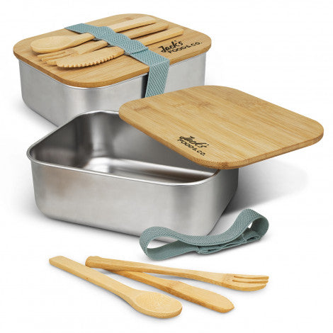 Stainless Steel Lunch Box with Cutlery (SHL-03T)