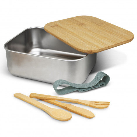 Stainless Steel Lunch Box with Cutlery (SHL-03T)