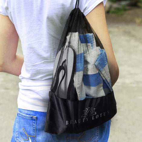 Stock Drawstring Mesh Bag(SNB-124T)