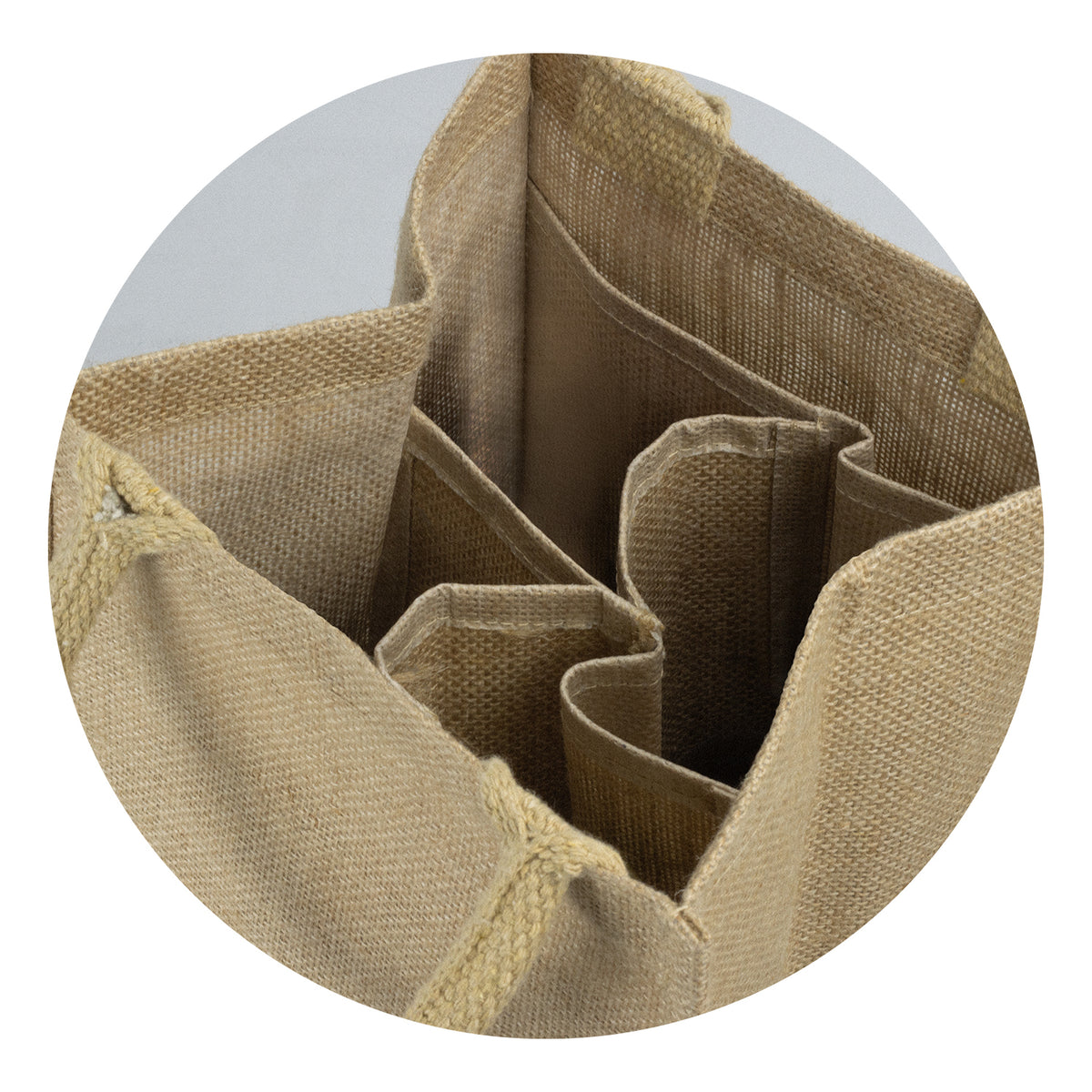 Stock Jute Four Bottle Wine Bag(SJB-36T)