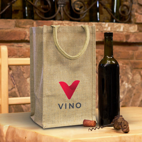 Stock Jute 4 Bottles Wine Bag(SJB-37T)