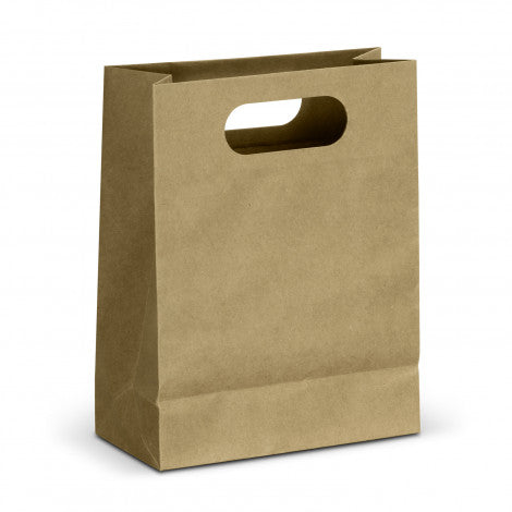 Stock Kraft Die Cut Handle Paper Bag Portrait-Medium (SKP-17T)