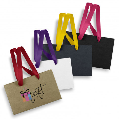 Stock Kraft Ribbon Handle Paper Bag-Small (SKP-21T)