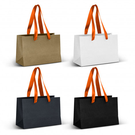 Stock Kraft Ribbon Handle Paper Bag-Small (SKP-21T)