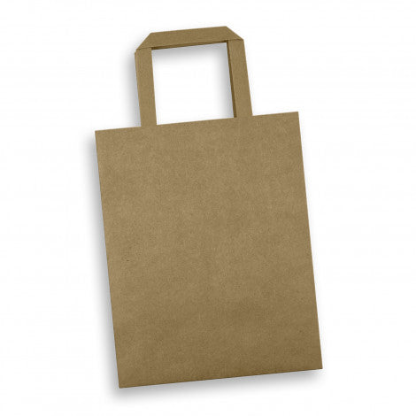 Stock Kraft Flat Handle Paper Bag Portrait-Medium (SKP-09T)