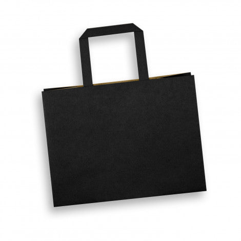 Stock Kraft Flat Handle Paper Bag Landscape-Medium (SKP-10T)