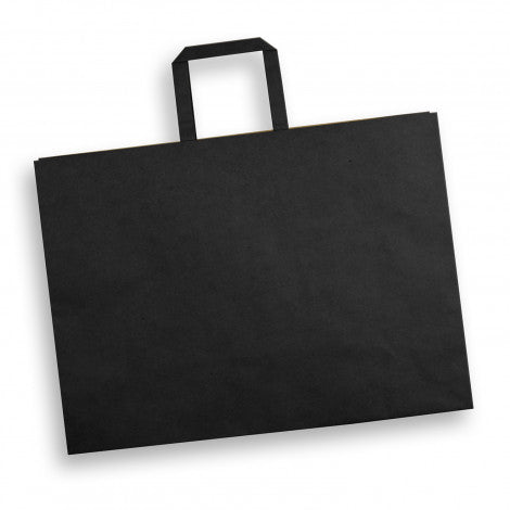 Stock Kraft Flat Handle Paper Bag Landscape-Extra Large (SKP-14T)