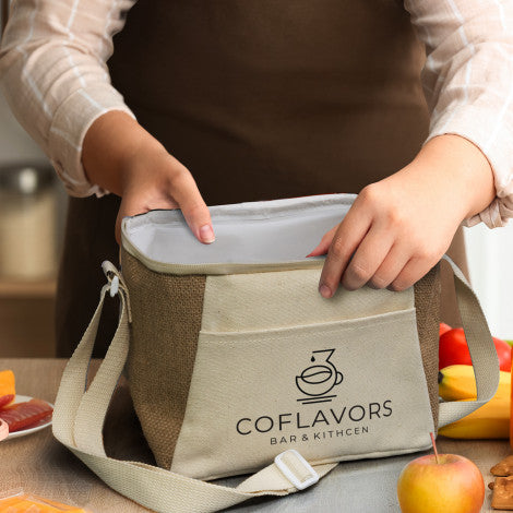 Stock Jute+Cotton Cooler Bag-Small(SJB-38T)