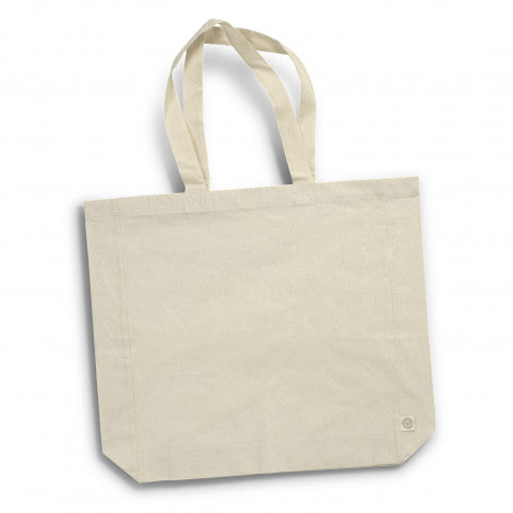 Stock Recycled Cotton Tote Bag with Gusset (SCB-74T)