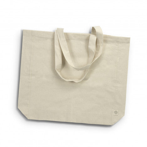 Stock Recycled Cotton Tote Bag with Gusset (SCB-74T)