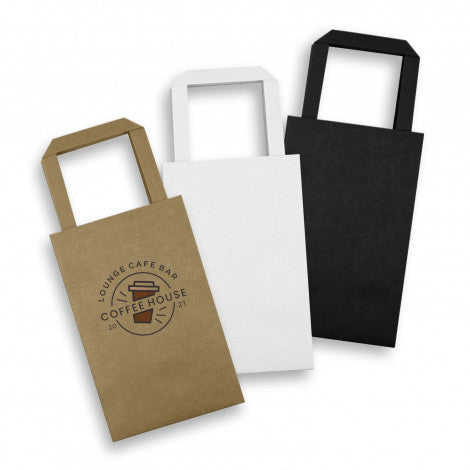 Stock Small Flat Handle Paper Bag Portrait (SKP-25T)