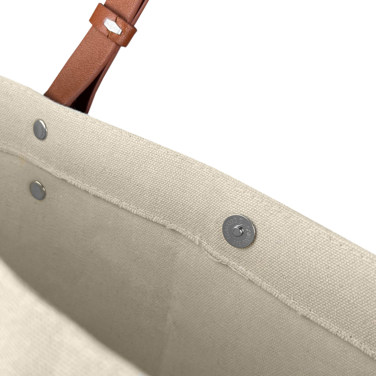 Stock Cotton Tote Bag With Leather straps(SCB-72D)