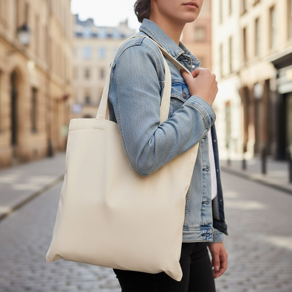 Stock Thick 450gsm Recycled Cotton Tote (SCB-84D)