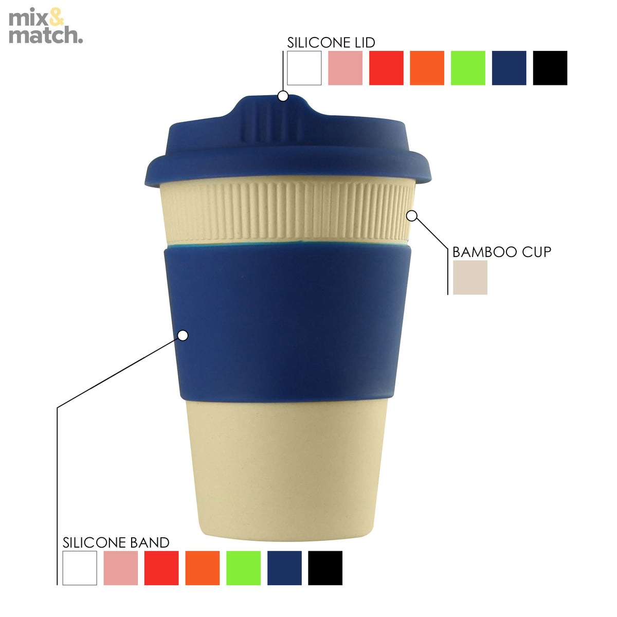 Bamboo Reusable Coffee Cup-12oz(SDW-128D)