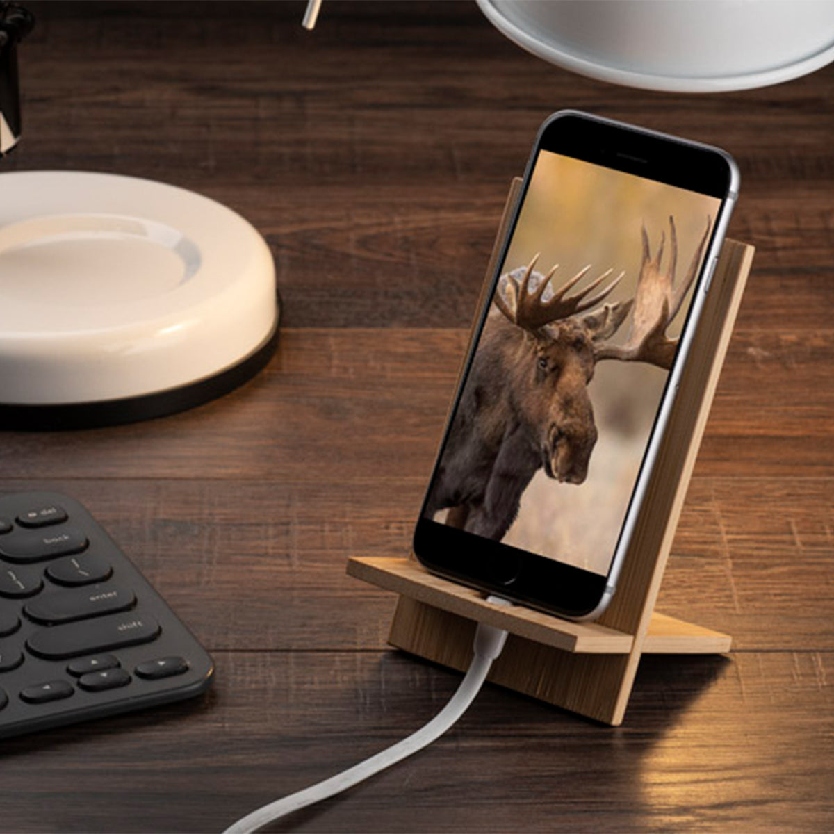 Bamboo Phone Holder (STP-97T)