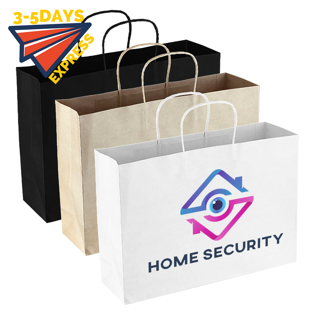 Stock Kraft Paper Shopper Bag(SKP-03D)