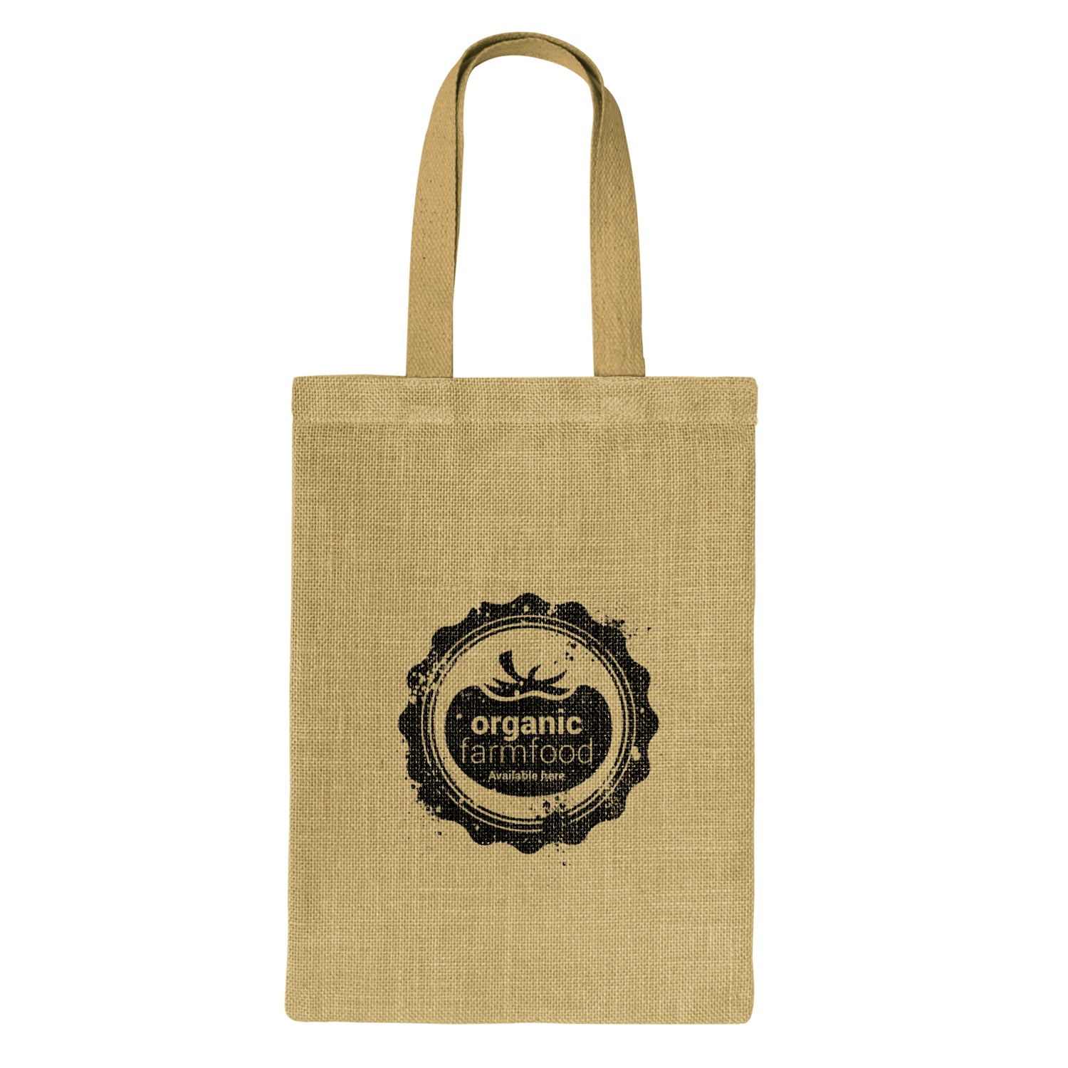 Stock Jute Flat Tote Bag(SJB-03T) - greenpac.com.au