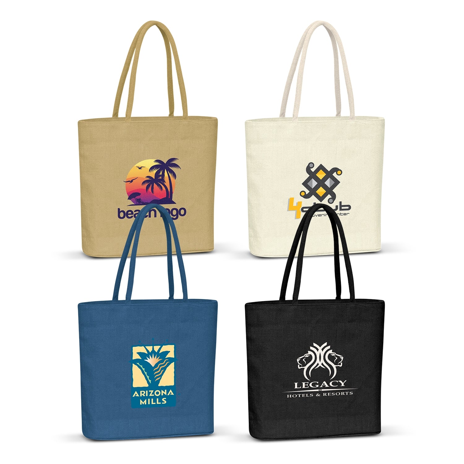 Stock Jute Carry Bag-Coloured(SJB-05T) - greenpac.com.au