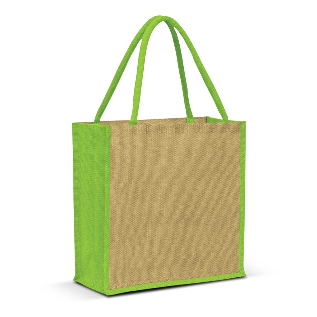 Stock Jute Square Shopper-Coloured(SJB-06T) - greenpac.com.au
