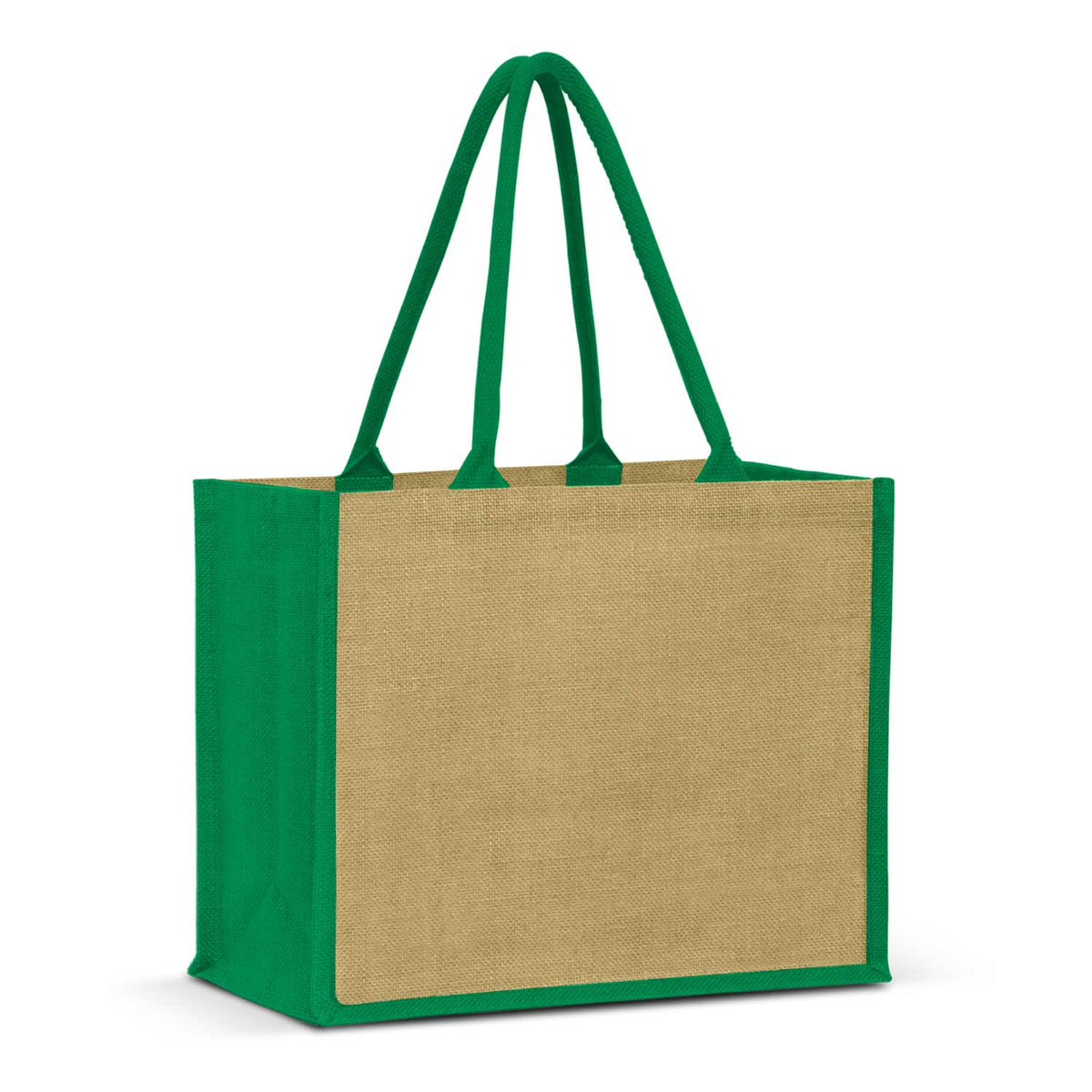 Stock Jute Shopper With Large Gusset-Coloured(SJB-08T) - greenpac.com.au