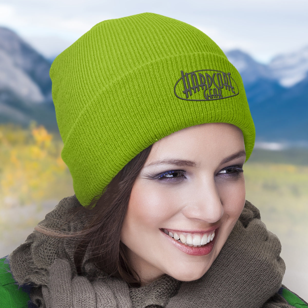 Coloured Roll Up Cuff Beanie(SHW-32T) - greenpac.com.au