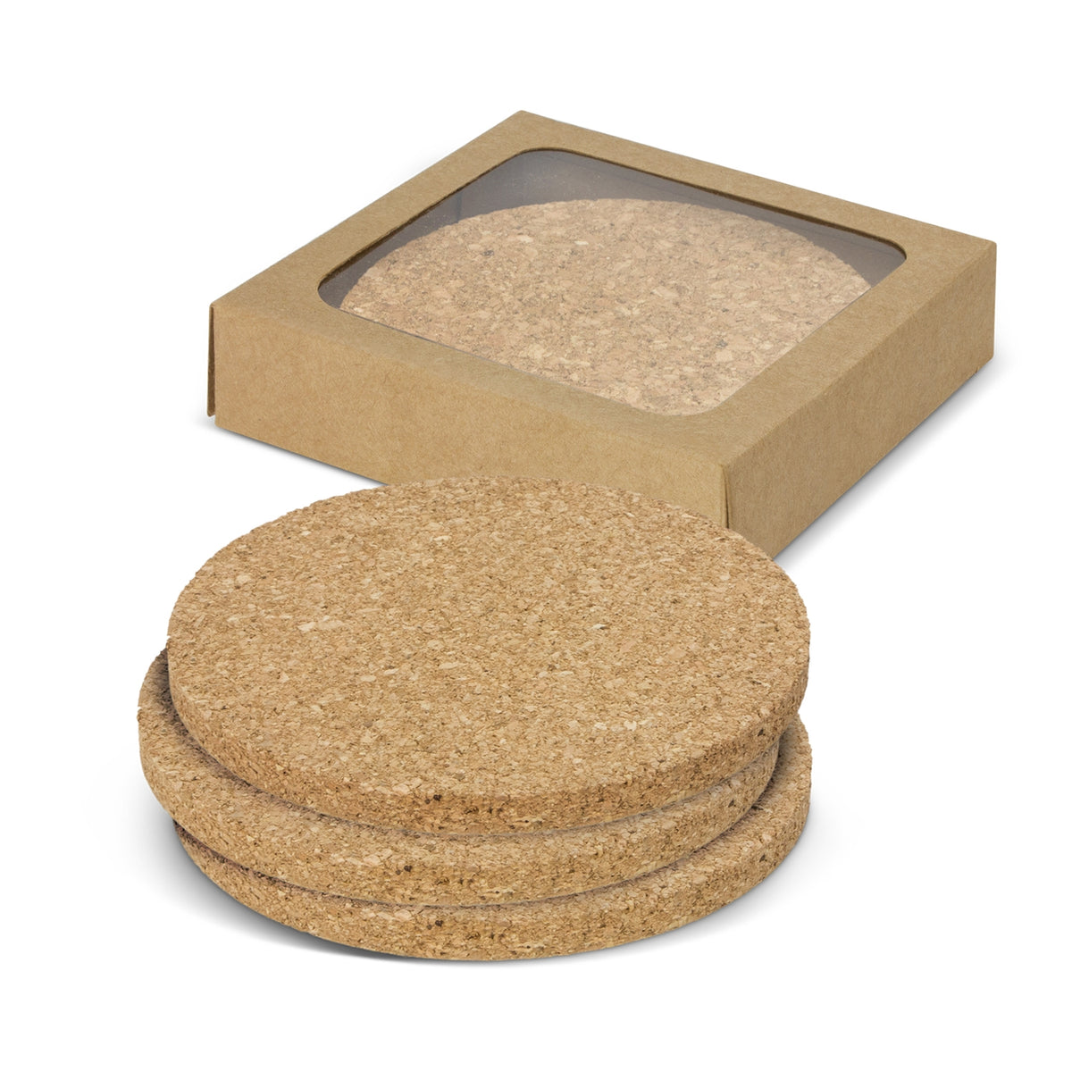 Cork Coaster Set of 4-Round(SDW-100T) - greenpac.com.au