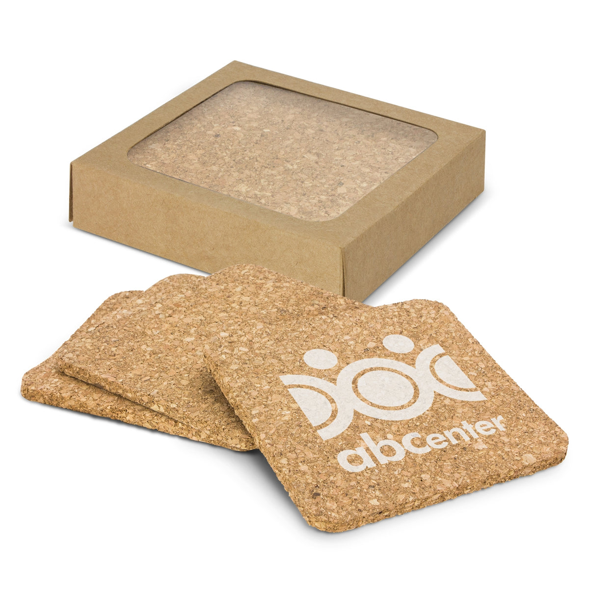 Cork Coaster Set of 4-Square(SDW-101T) - greenpac.com.au