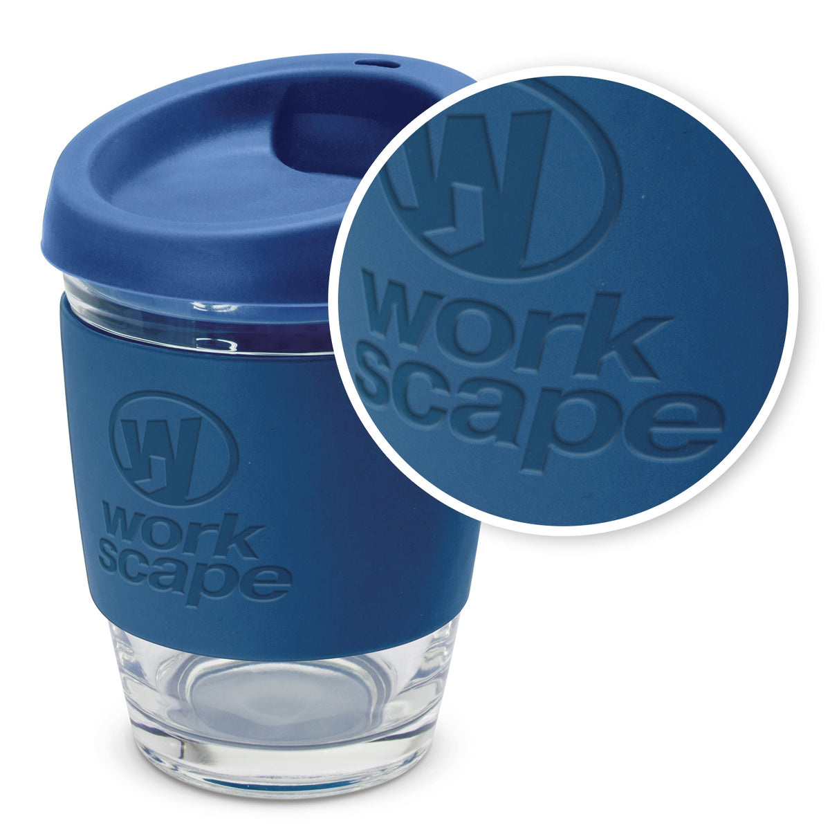 Reusable Glass Coffee Cup (SDW-89) - greenpac.com.au