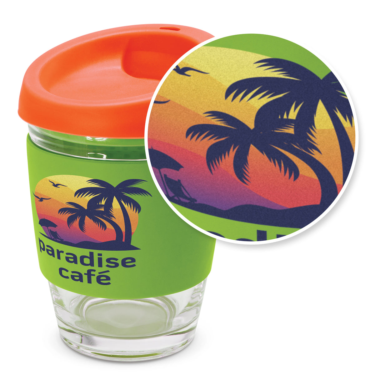 Reusable Glass Coffee Cup (SDW-89T)