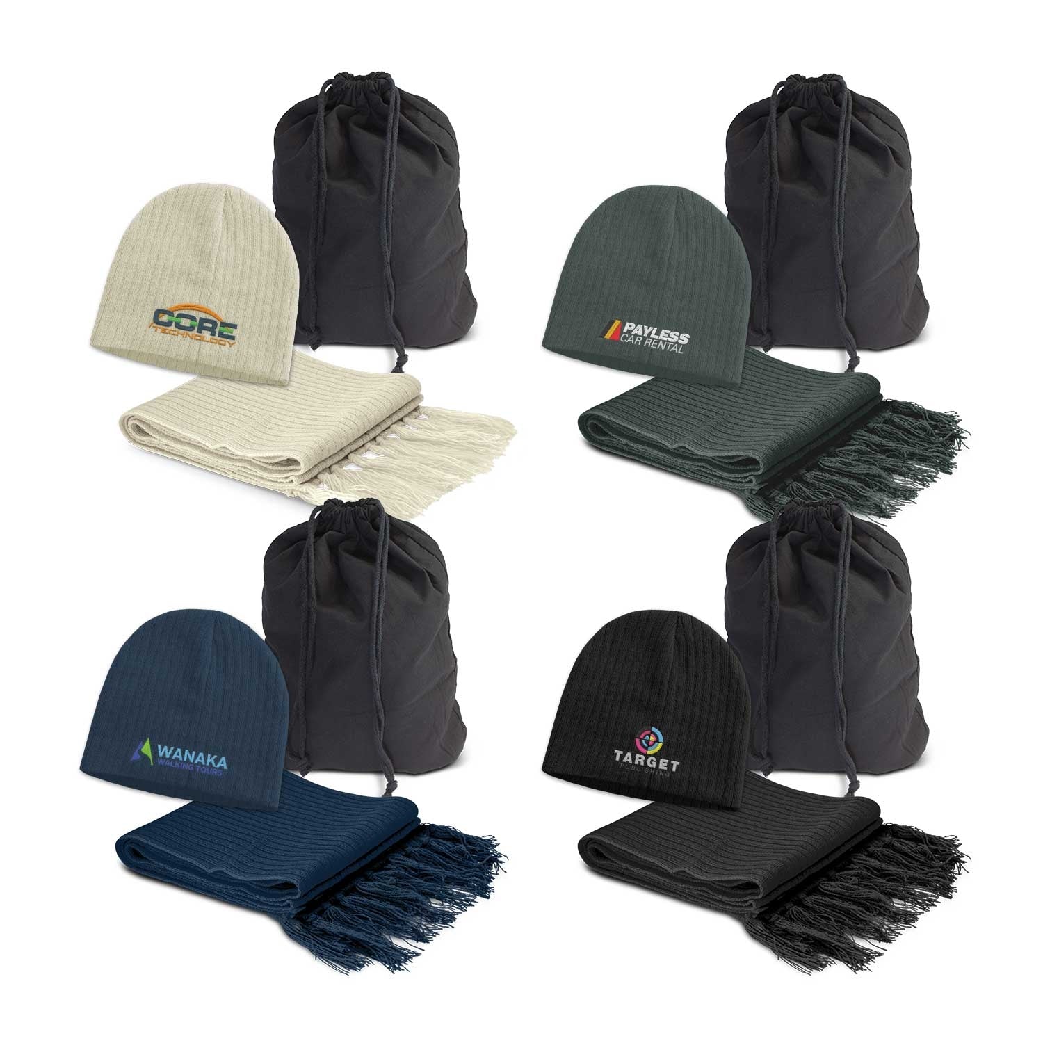 Luxuriously Scarf and Beanie Set(SHW-38T) - greenpac.com.au