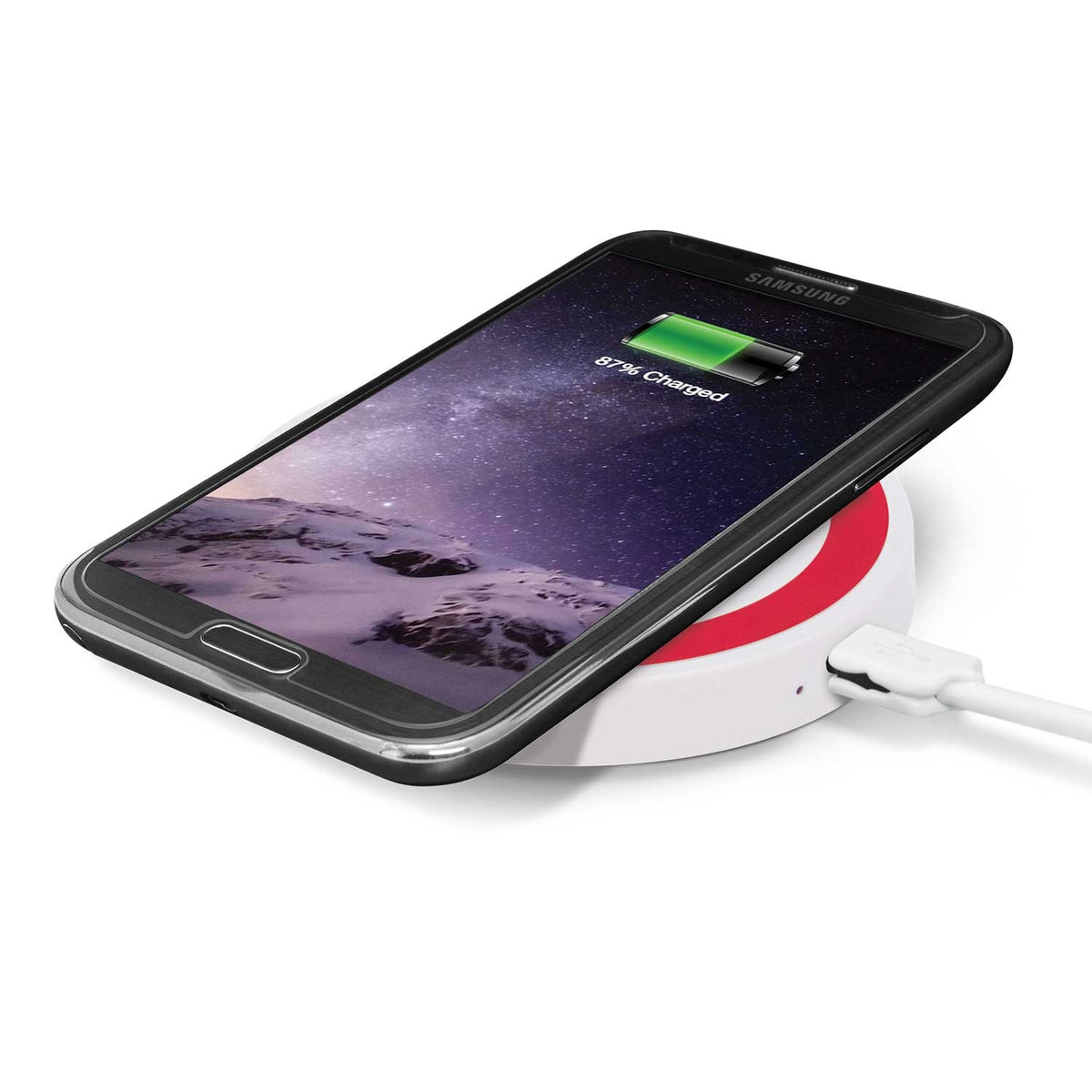 Orbit Wireless Charger White With Colour Circle(STP-83T)