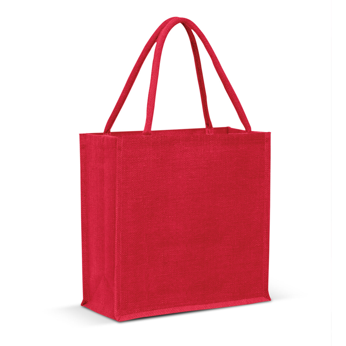 Stock Jute Square Shopper-Vivid(SJB-24T) - greenpac.com.au