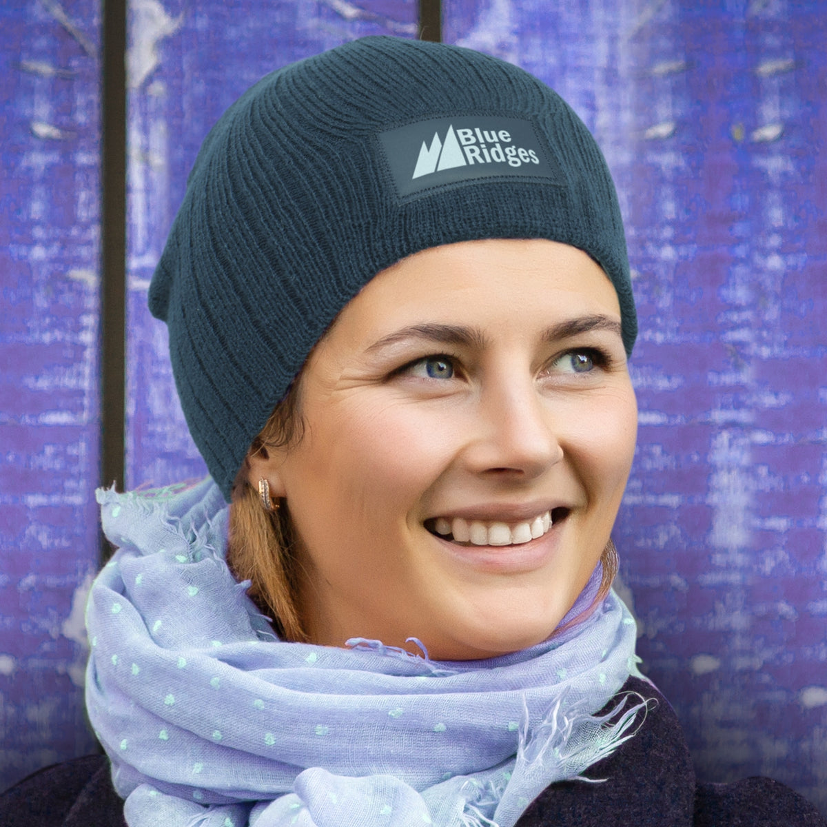 Cable Knit Beanie with Patch(SHW-26T) - greenpac.com.au