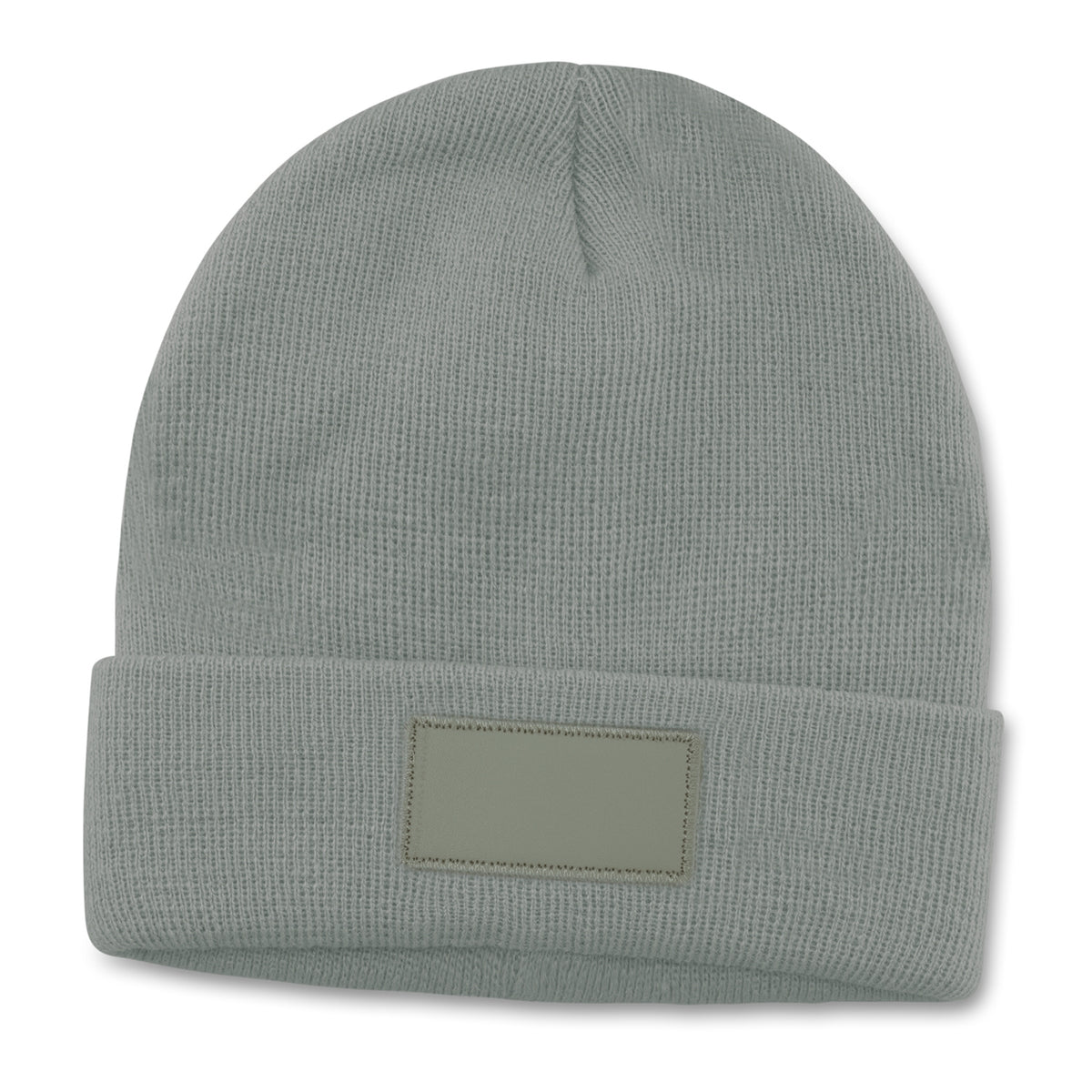 Roll Up Cuff Beanie with Patch(SHW-27T) - greenpac.com.au