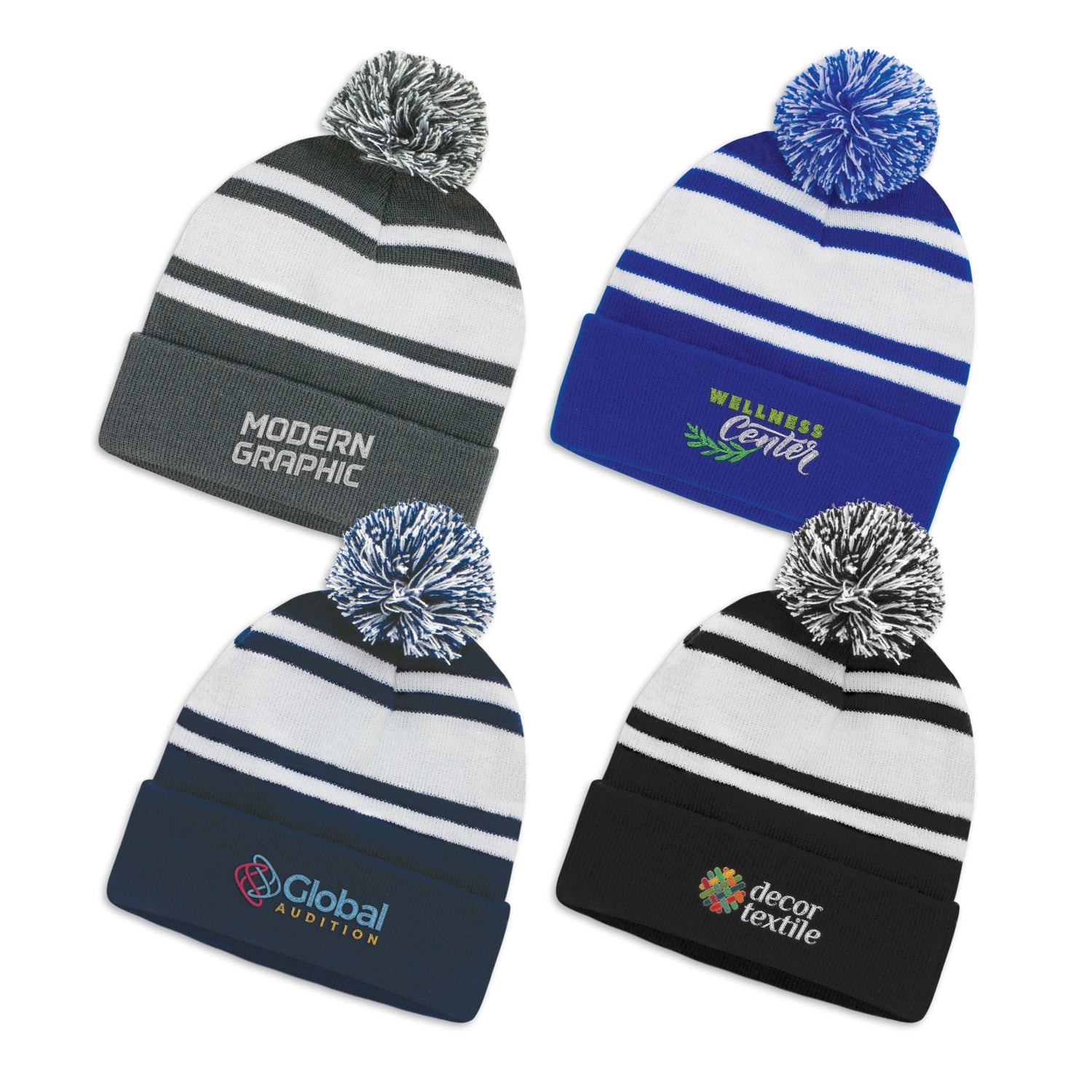 Beanie with Pom Pom(SHW-33T) - greenpac.com.au