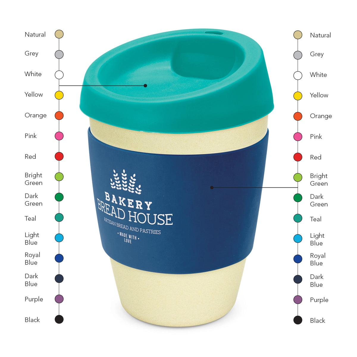 ECO Bamboo Coffee Cup (SDW-95T) - greenpac.com.au