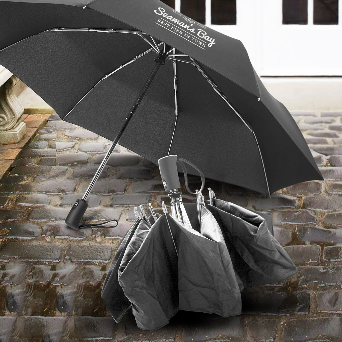 Premium Swiss Peak Foldable Umbrella(SUM-17T) - greenpac.com.au
