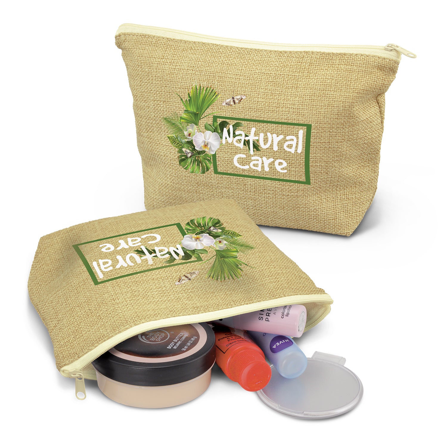 Stock Poly-jute Cosmetic Bag(SJB-31T)