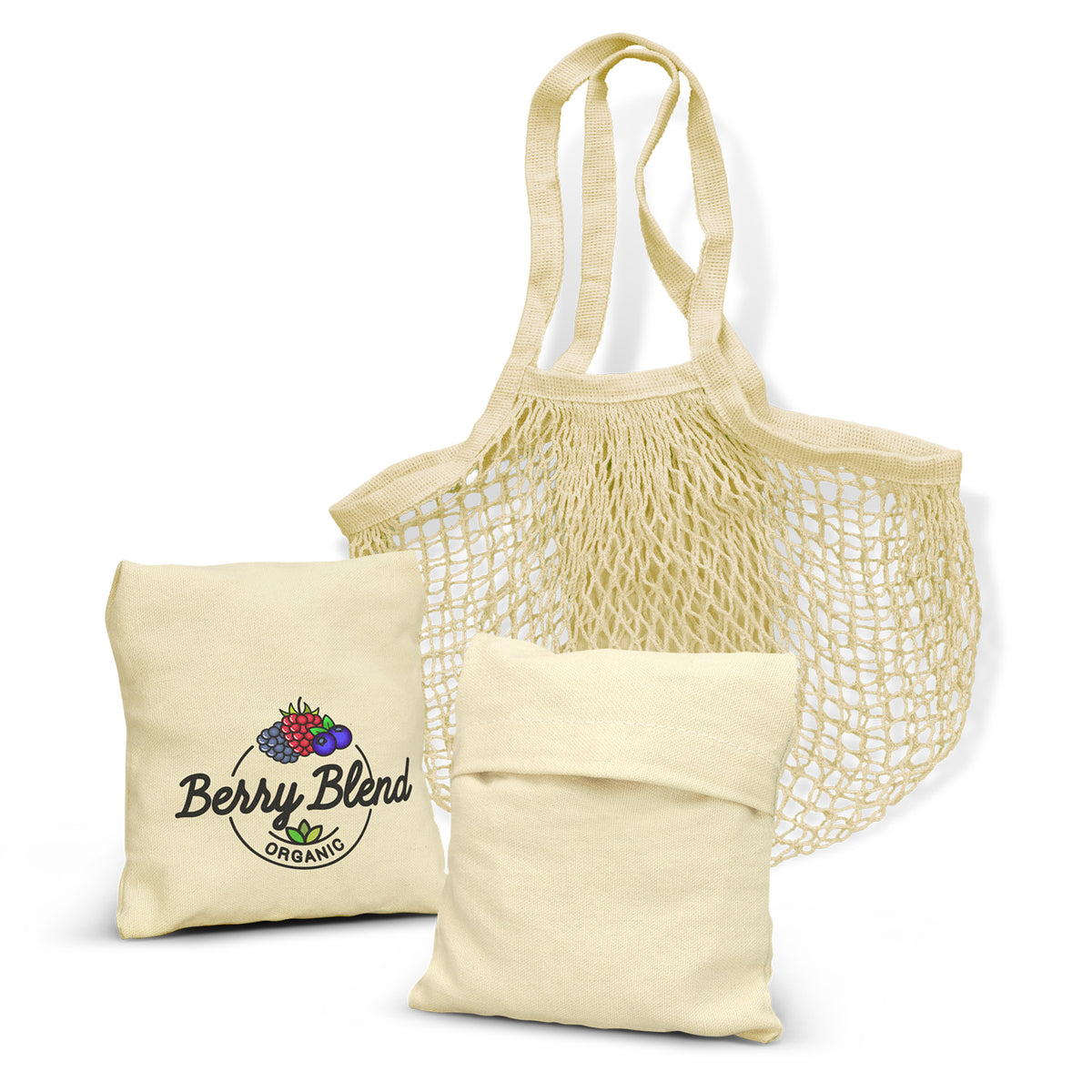 Stock Cotton Mesh Foldaway Tote(SCB-57T)