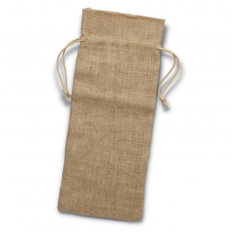 Stock Jute Wine Drawstring Bag(SJB-33T)