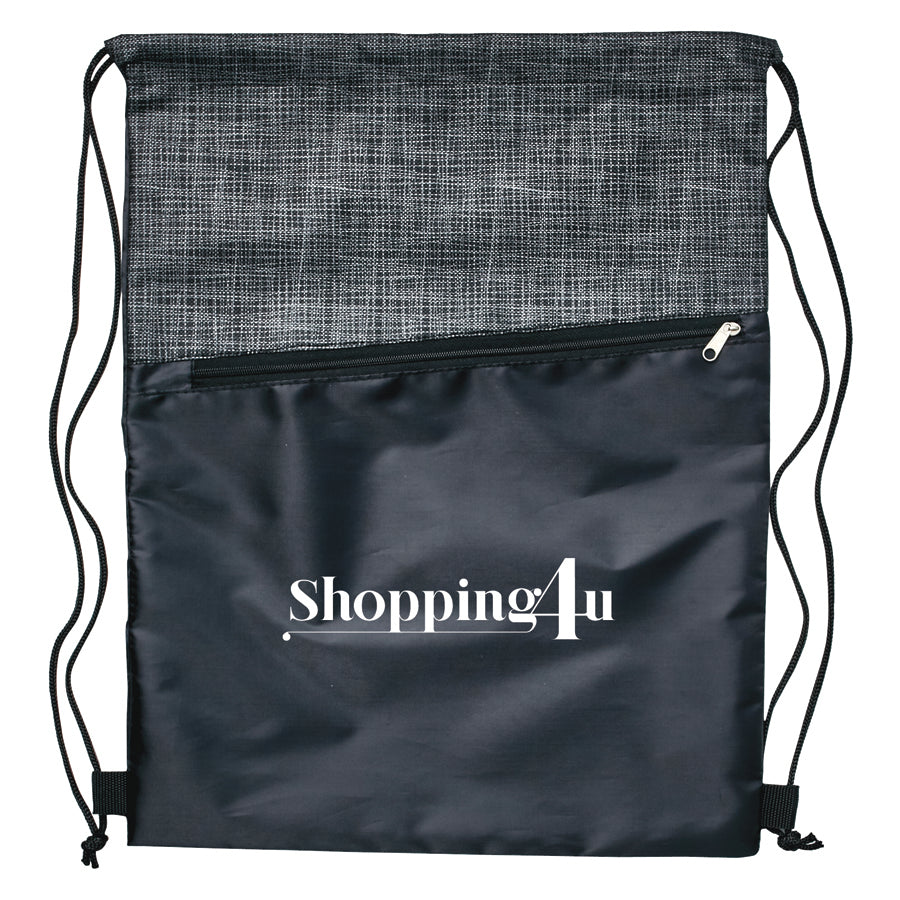 Stock Crosshatch Backpack with Zipper Pocket(SNB-95H) - greenpac.com.au