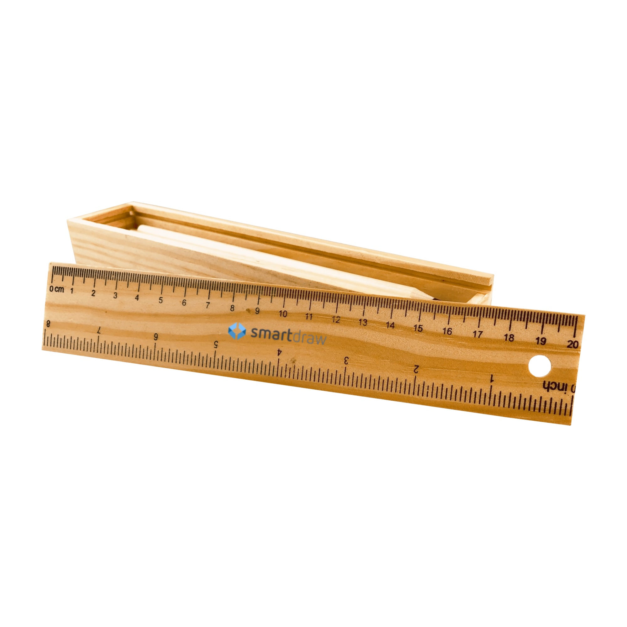 Wooden Ruler+Colouring Pencil Set(SP-88D)