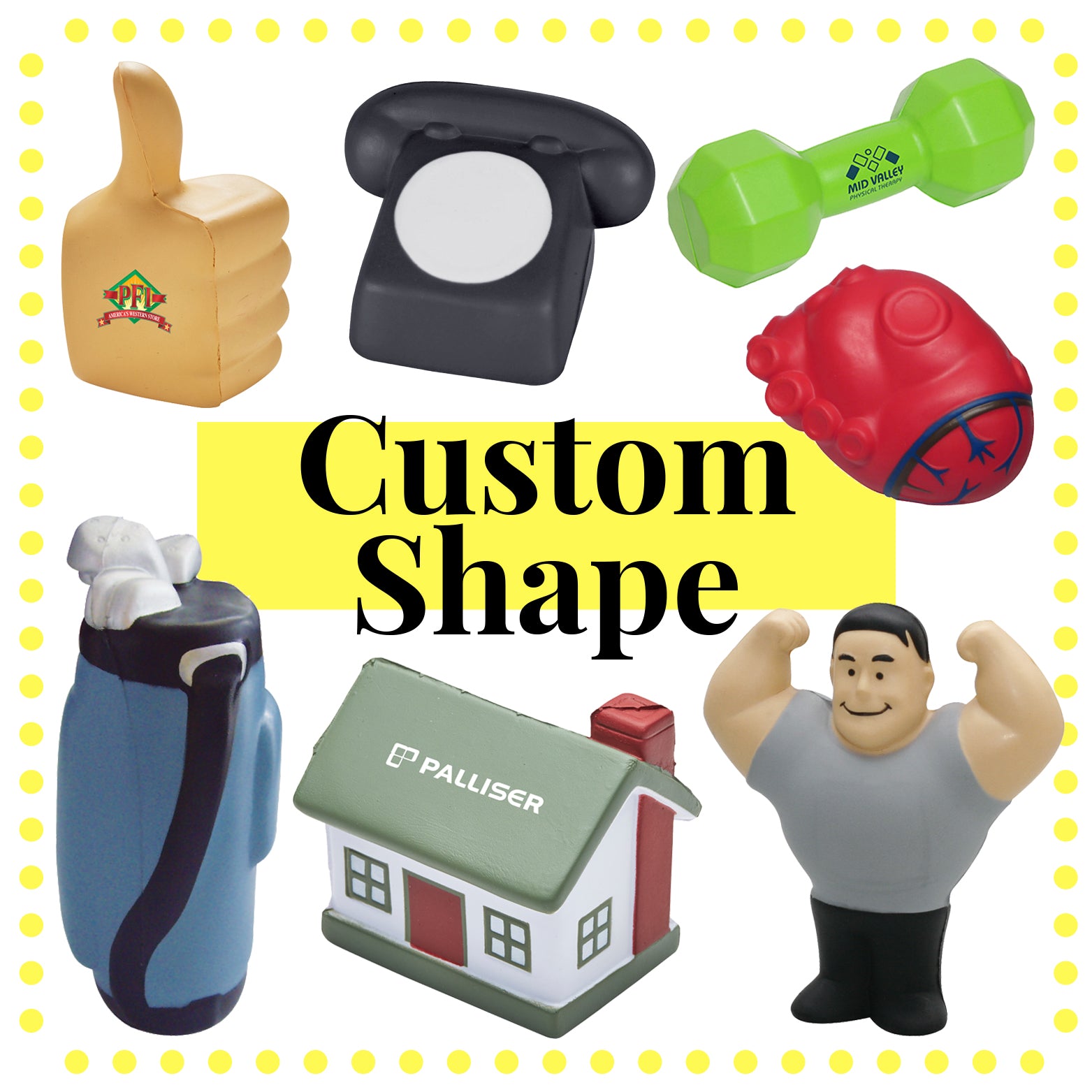 Custom Shape Stress Items(SSB-51) - greenpac.com.au