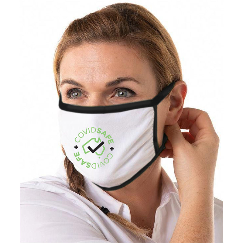Stock Reusable 2 Layers Cotton Face Mask (SHS-30H)