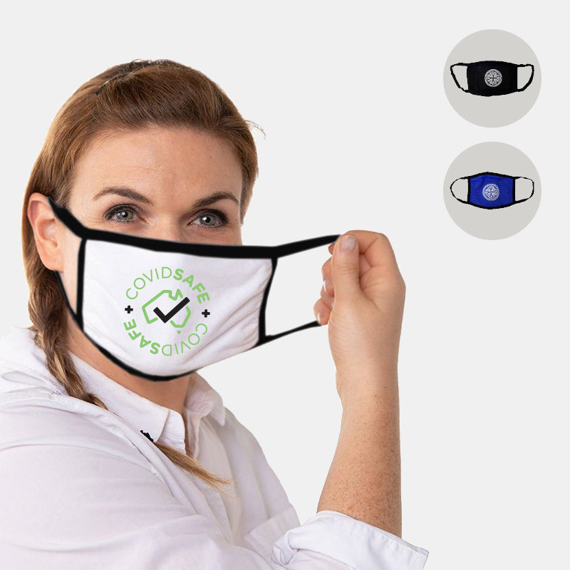 Stock Reusable 2 Layers Cotton Face Mask (SHS-30H)