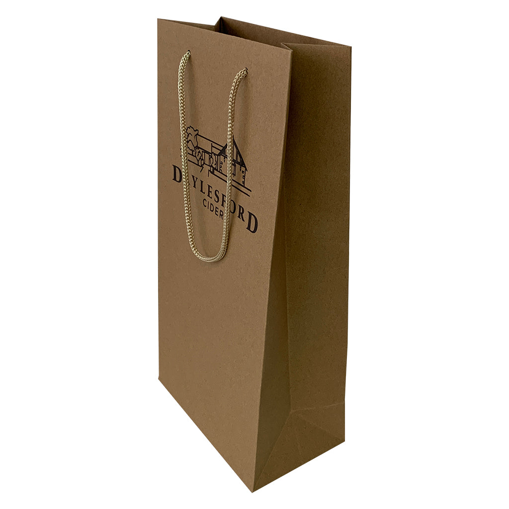 Kraft Paper 2 Bottles Bag-Brown((KP-07)