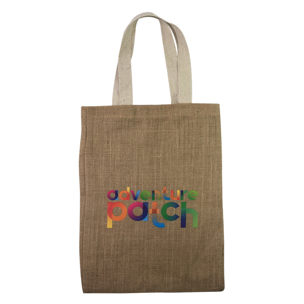 Stock Jute Flat Tote Bag(SJB-03T) - greenpac.com.au